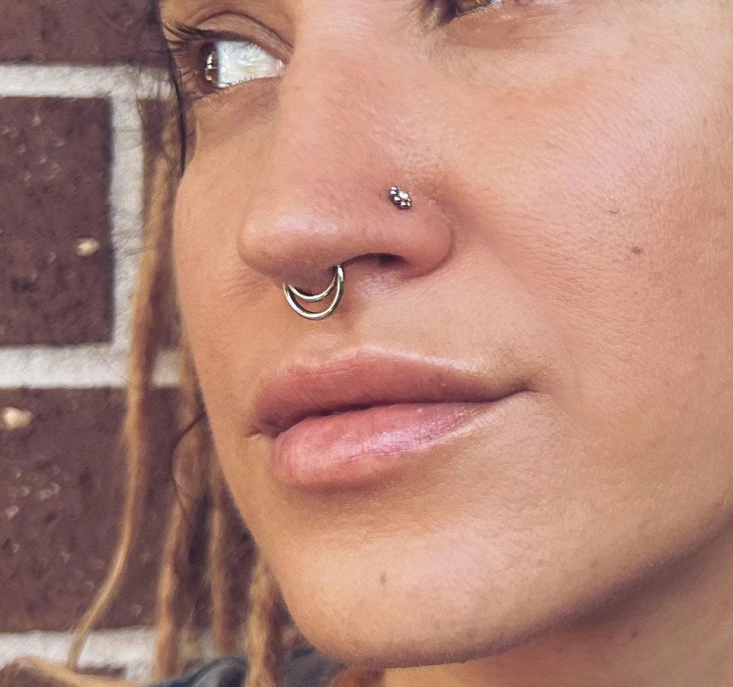 16G Septum Ring Hinged Septum Clicker Nose Ring Septum Piercing Jewelry