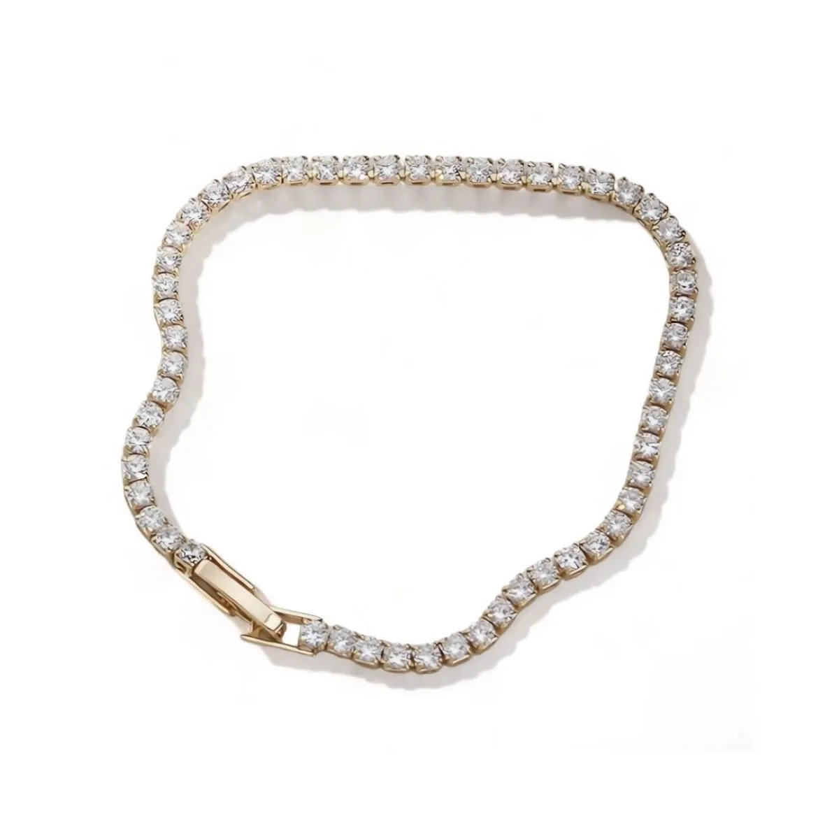 17cm (6.7") 2.5mm Width Crystal Tennis Bracelet