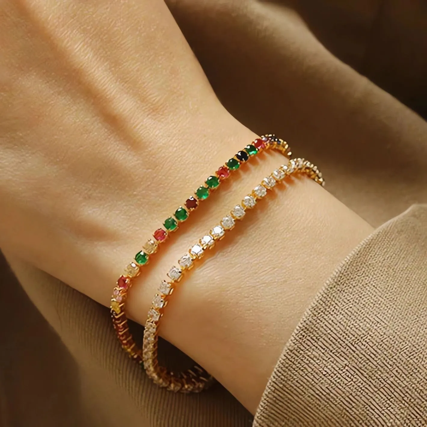 17cm (6.7") 2.5mm Width Crystal Tennis Bracelet