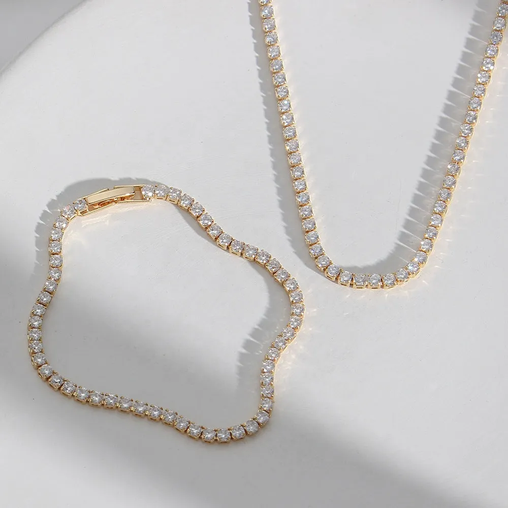 17cm (6.7") 2.5mm Width Crystal Tennis Bracelet