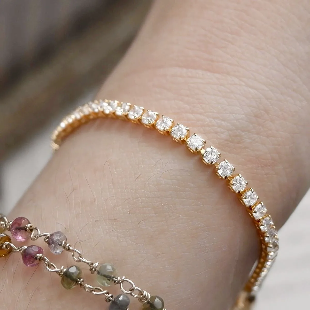 17cm (6.7") 2.5mm Width Crystal Tennis Bracelet