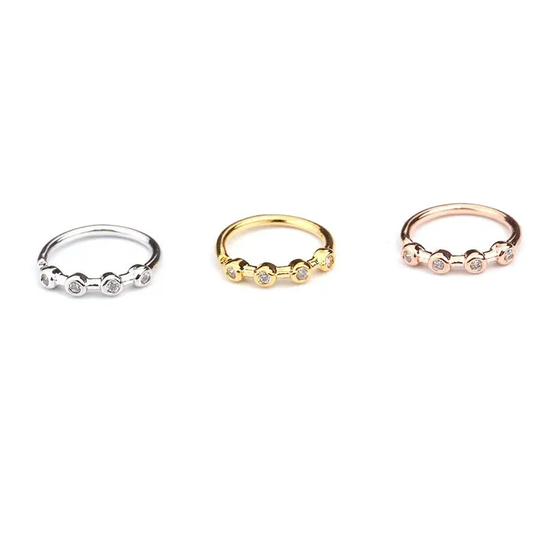 1Piece 20gx8mm Zircon Nose Rings Nostril Bendable Flower Hoop Ring Tragus Ear Cartilage Earring for Women Nose Piercing Jewelry