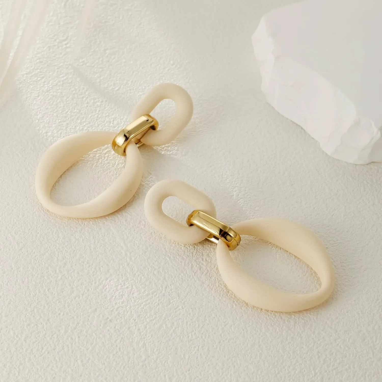 Acrylic Rectangle Earrings, Fashion Acrylic Square/Oval/Hoop Statement Drop Earrings for Women