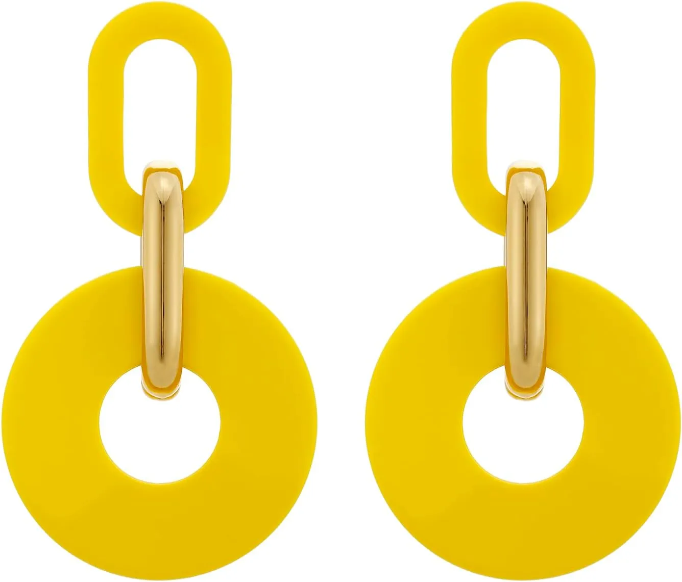 Acrylic Rectangle Earrings, Fashion Acrylic Square/Oval/Hoop Statement Drop Earrings for Women