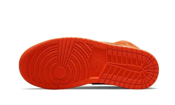 Air Jordan 1 Mid Orange Black