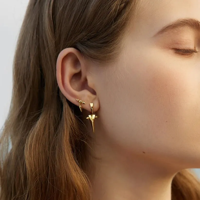 Ania Haie Gold Point Stud Earrings E053-03G