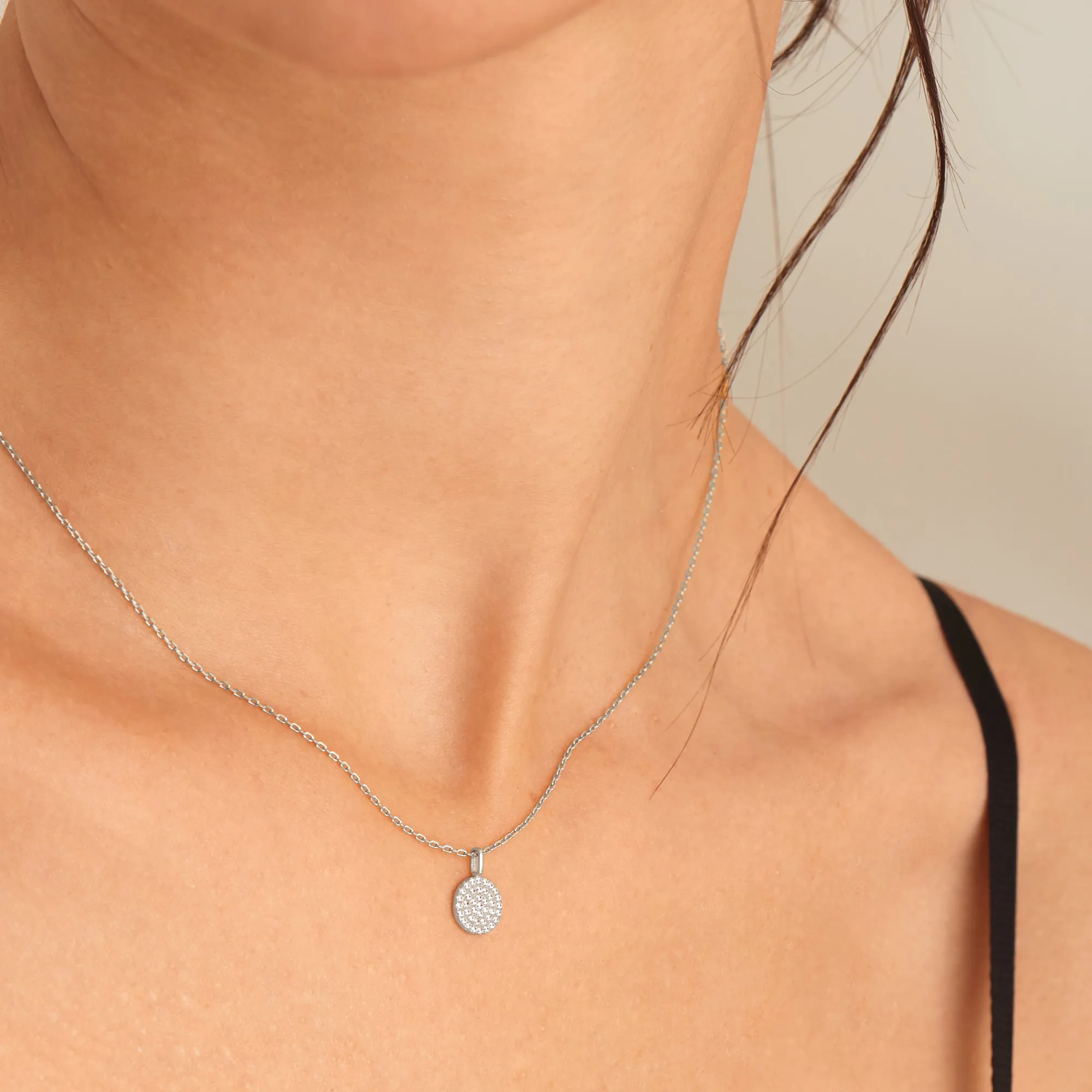 Ania Haie Silver Glam Disc Pendant N037-03H