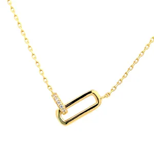 Ania Haie Yellow Gold Glam Interlock Necklace