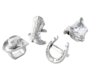 Arthur Court Western Napkin Rings
