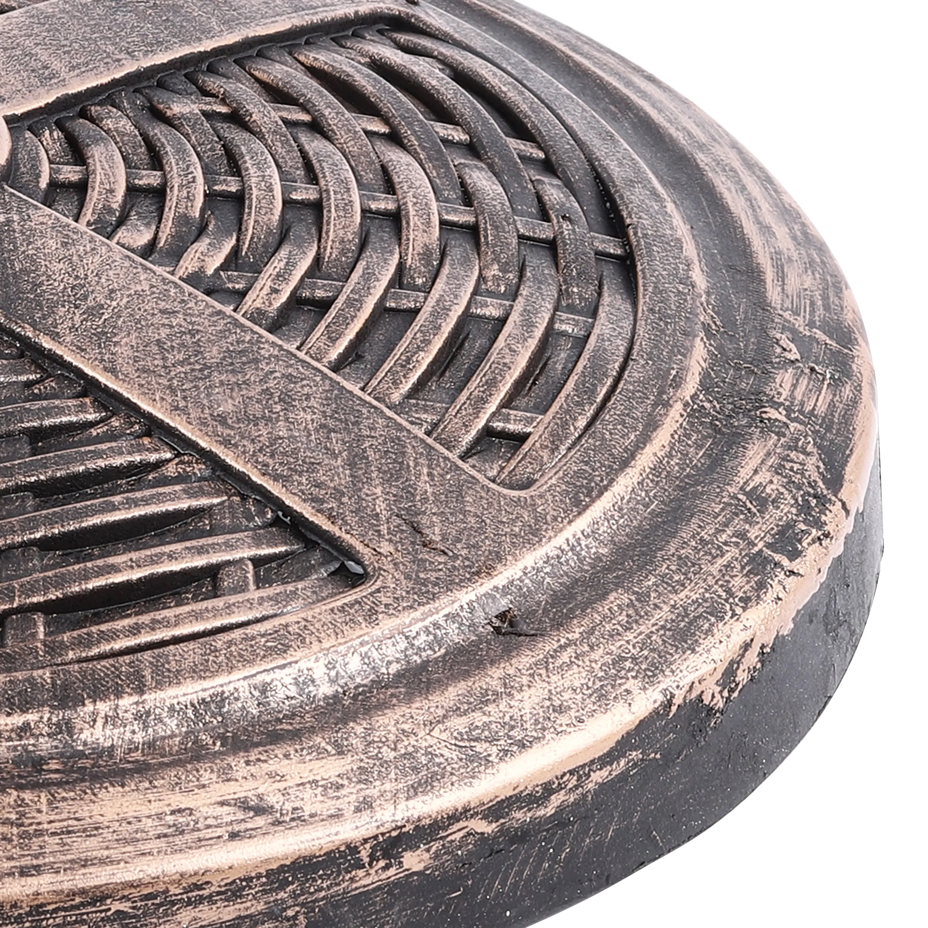 Bliss Outdoors UBS-032 Cast Resin Stone Umbrella Base | 17.5-inch | Weather & Wear-Resistant | 22 Lbs.