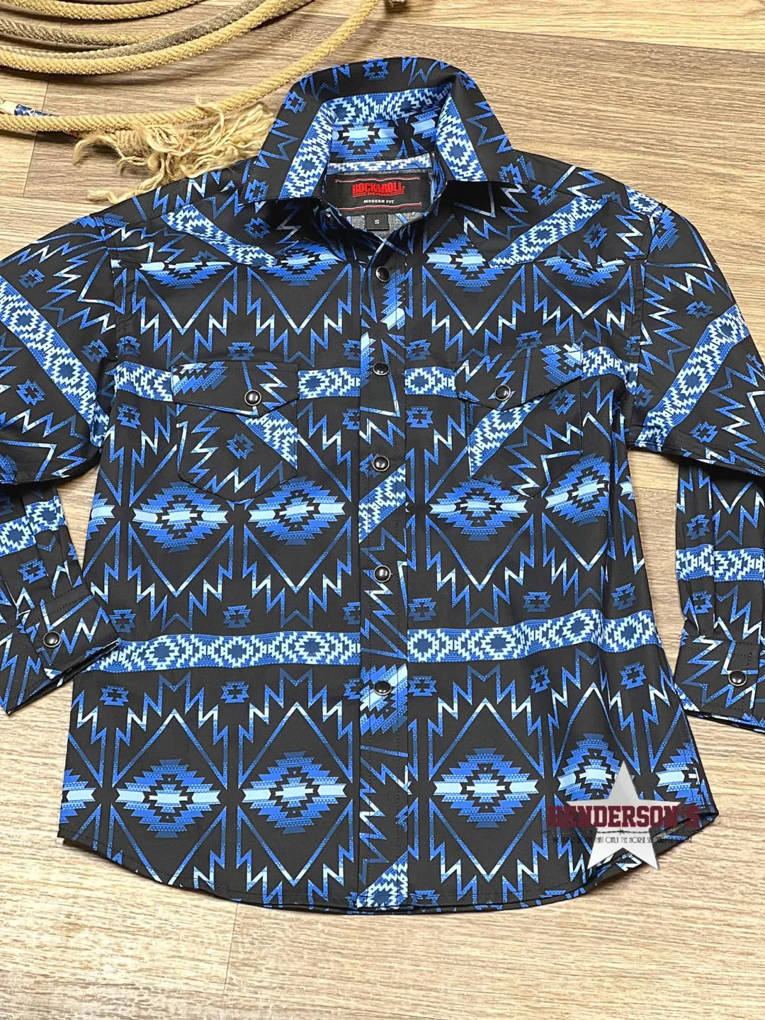 Boy's Aztec Print ~ Blue