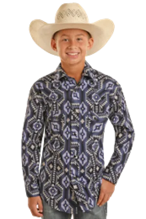Boy's Aztec Print by Rock & Roll ~ Blue