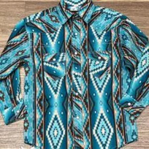 Boy's Aztec Print by Rock & Roll ~ Turquoise