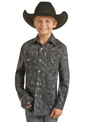 Boy's Bandana Print by Rock & Roll ~ Navy
