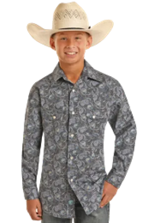 Boy's Paisley Print by Rock & Roll ~ Blue