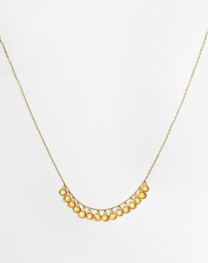 Dangling Citrine Necklace