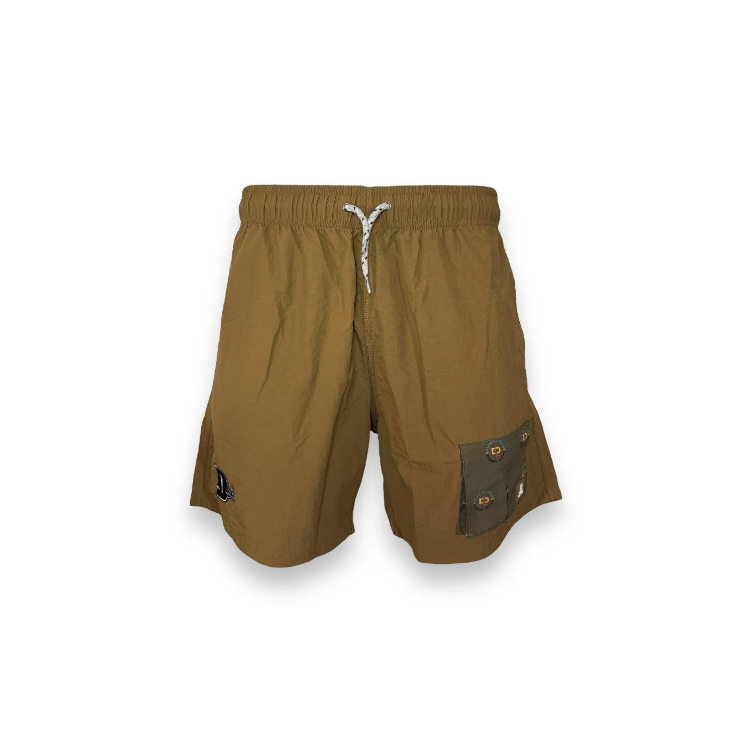 DLAB Hybrid Shorts Brown with Dark Green Sublimated Pocket