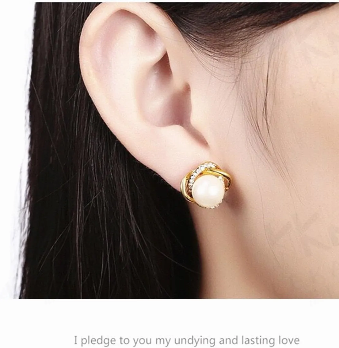 Double Pearl Studded Earrings