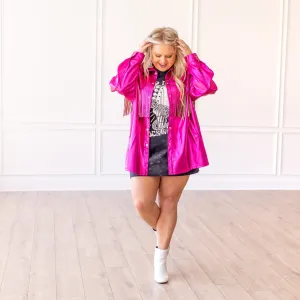 Electric Rose Western Fringe Jacket
