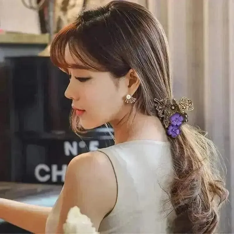 Elevate Your Look with Ponytail Grab Clip Alloy Hairpin 🌼
