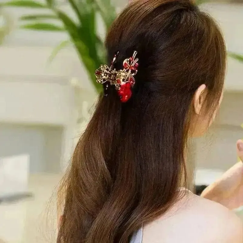 Elevate Your Look with Ponytail Grab Clip Alloy Hairpin 🌼