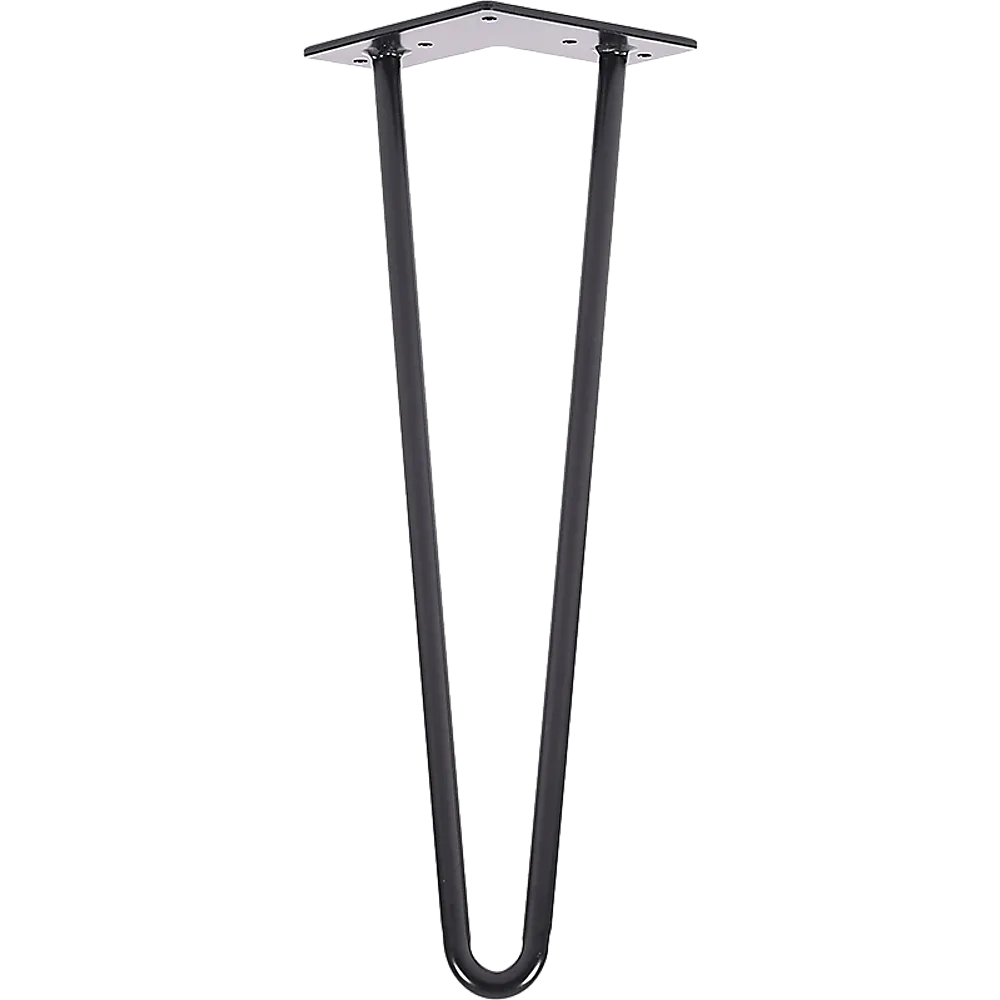 Heavy-Duty Black Hairpin Table Legs 41cm Steel Set of 4