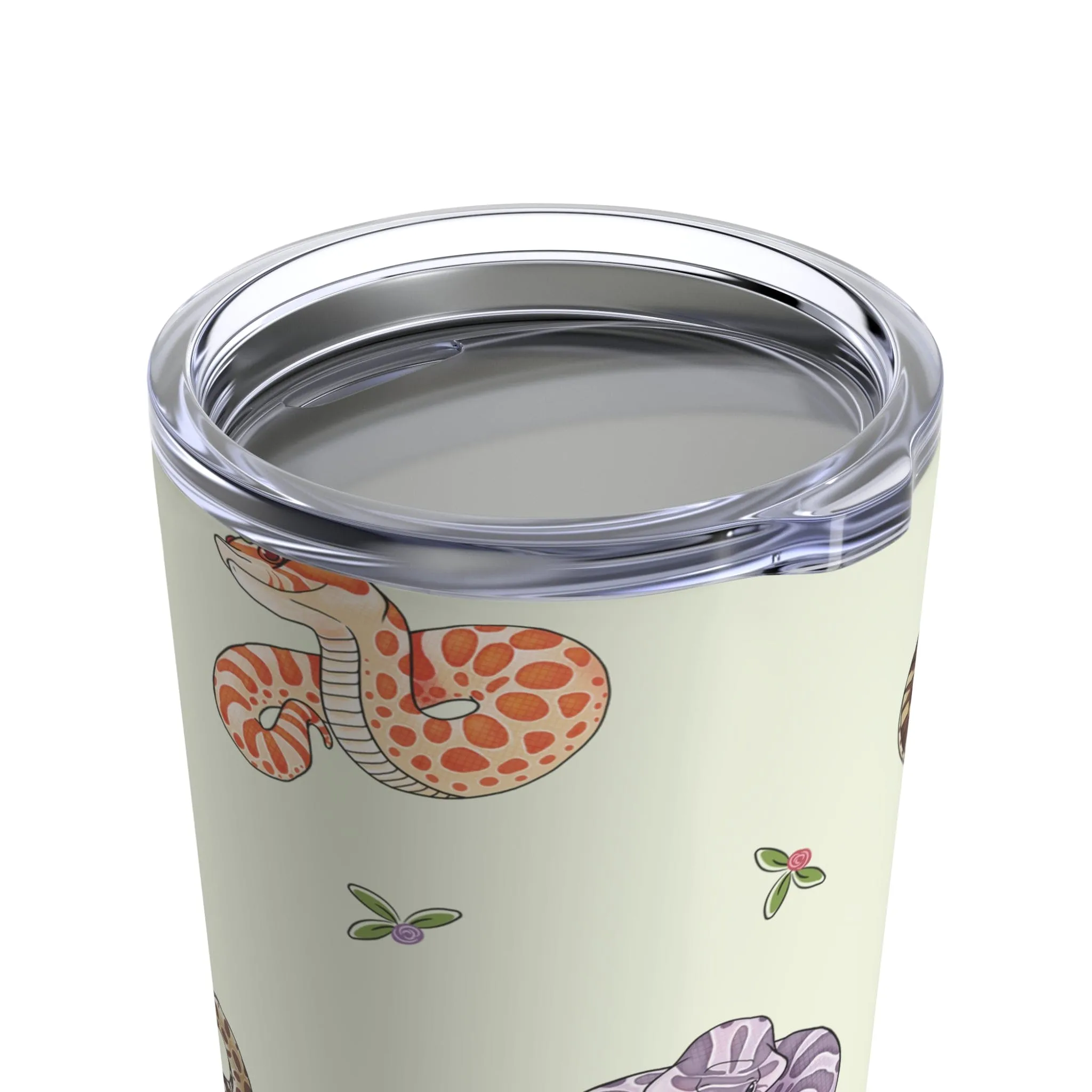 Hognose Snake Flower Tumbler, Reptile Gift Stainless Steel Drinkware