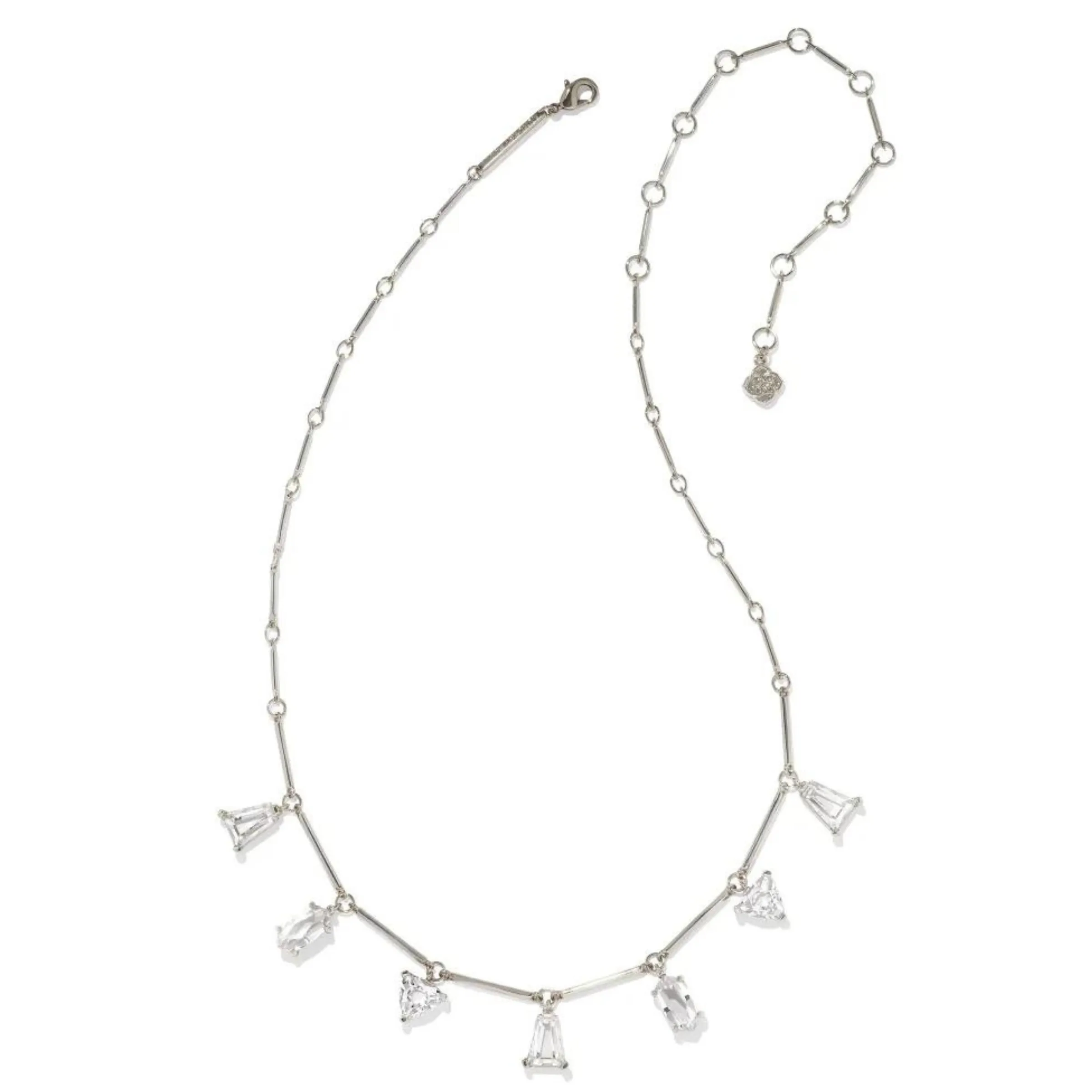 Kendra Scott | Blair Silver Jewel Strand Necklace in White Crystal