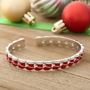 Little Festive Stockings Cuff Bracelet