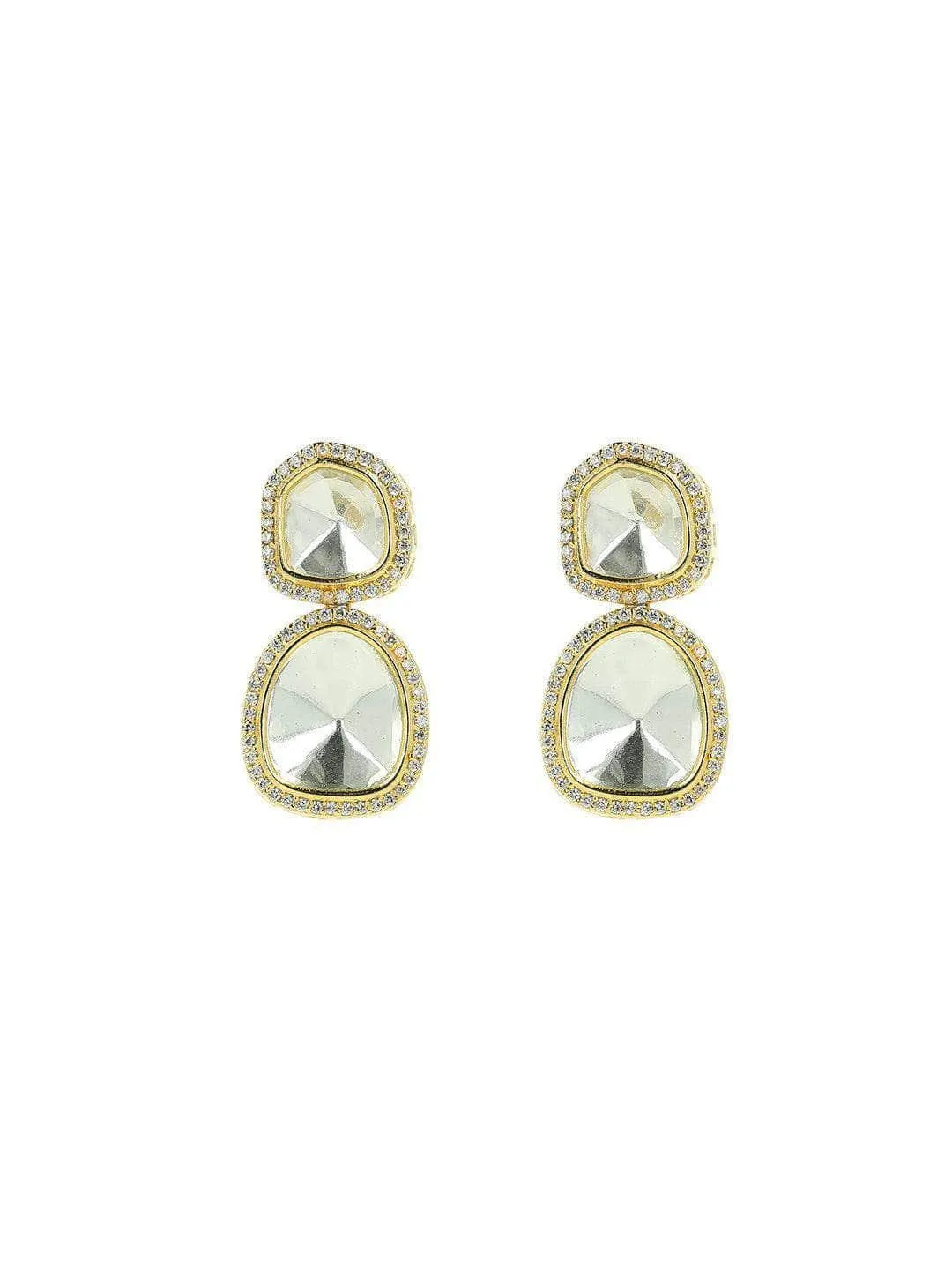 Madhuri Dixit In Polki Stone Ad Earring