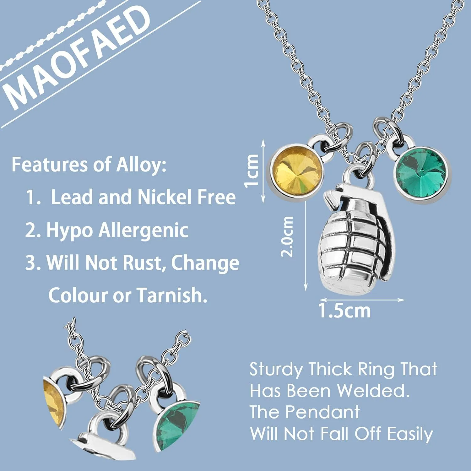 MAOFAED Anime Manga Series Gift Anime Necklace Anime Lover Gift Idea Anime Gift Anime Merchandise