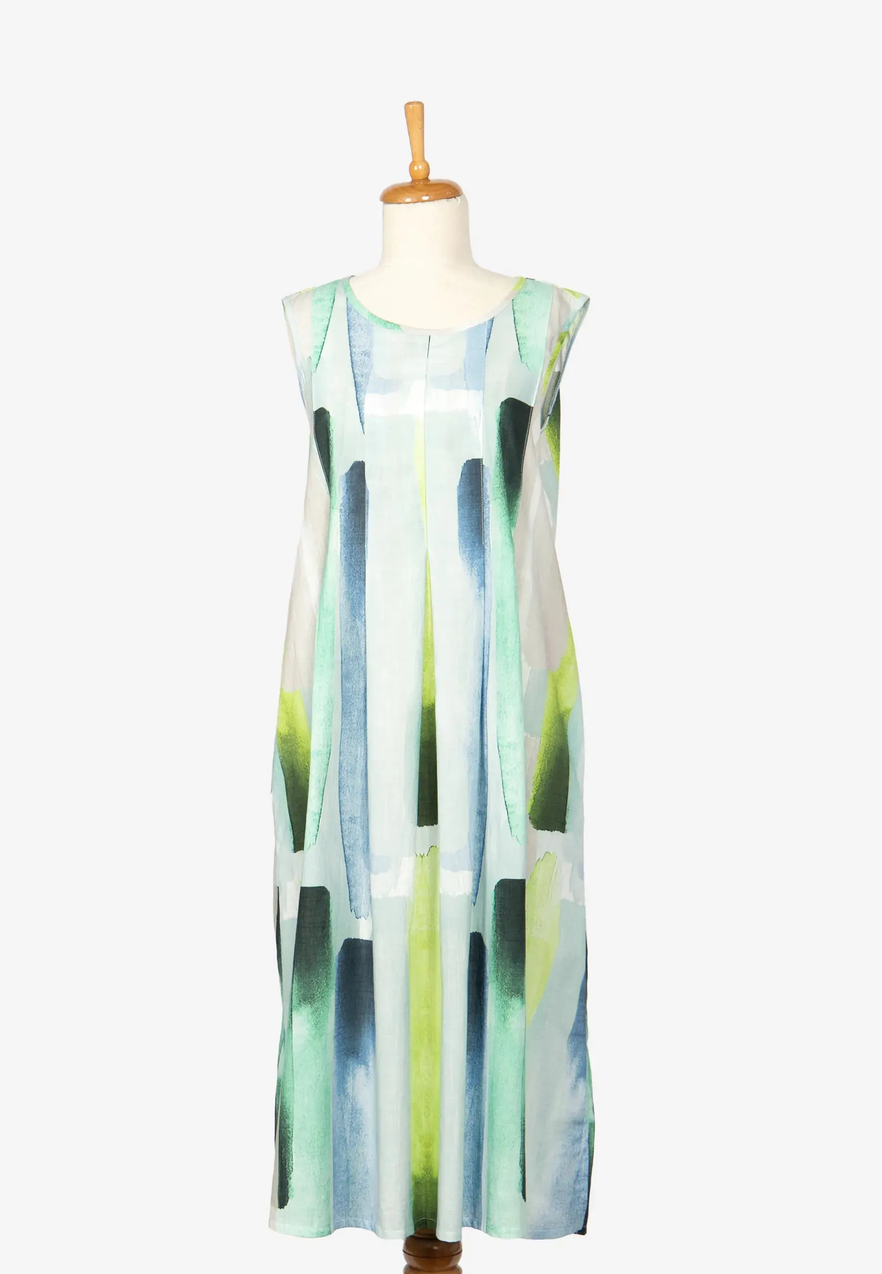 MARIPOSA Mid-length, printed, thin cotton dress