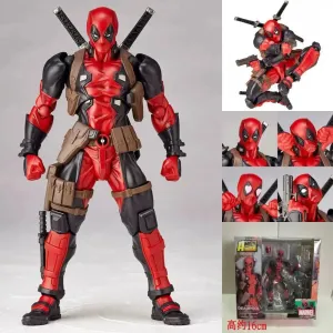 Marvel 15cm X-MAN Deadpool Super Hero BJD Joints Moveable Action Figure Model Toys