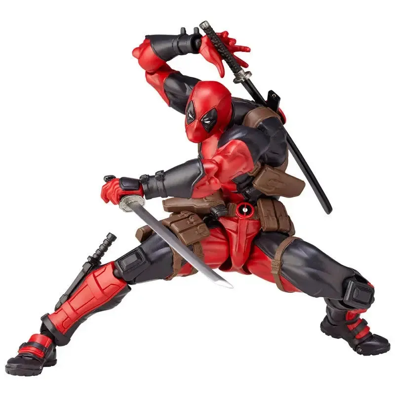 Marvel 15cm X-MAN Deadpool Super Hero BJD Joints Moveable Action Figure Model Toys