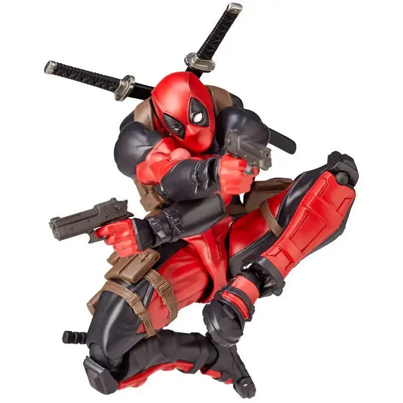 Marvel 15cm X-MAN Deadpool Super Hero BJD Joints Moveable Action Figure Model Toys