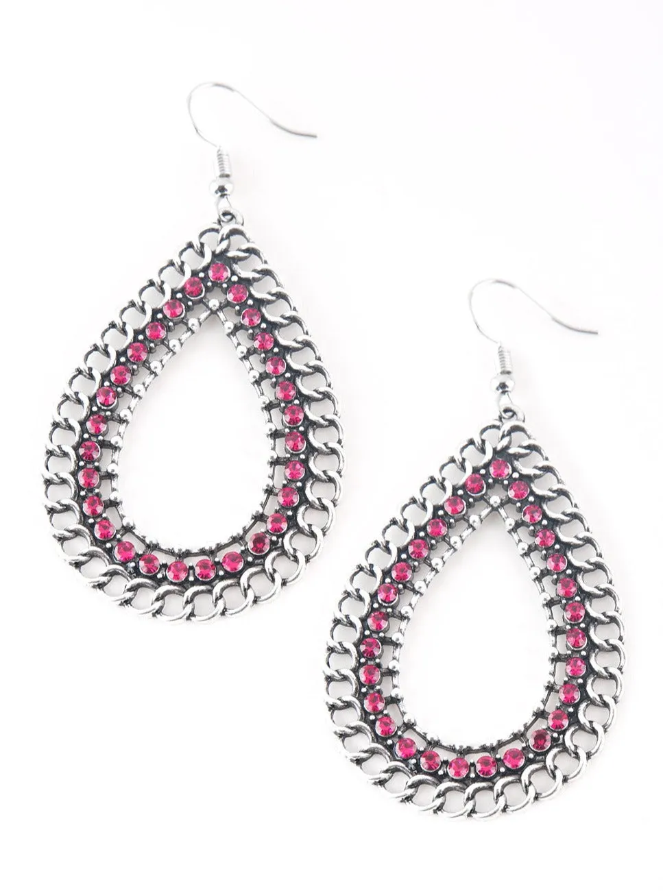 Mechanical Marvel Pink Earrings