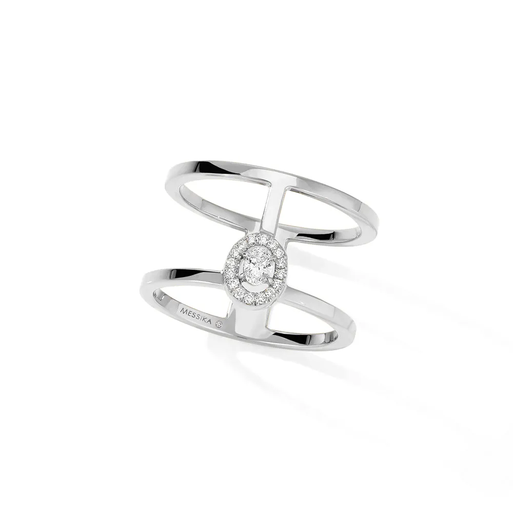 MESSIKA, GLAM'AZONE 2 ROWS DIAMOND RING