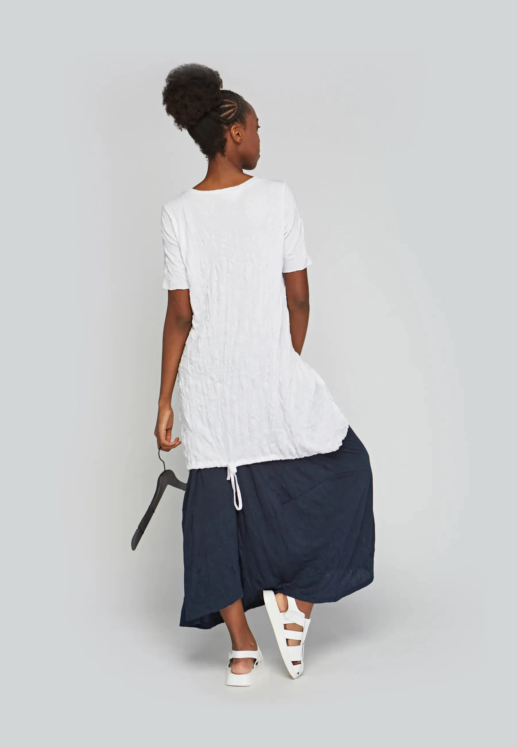 MIST Wrinkled viscose jersey skirt pants