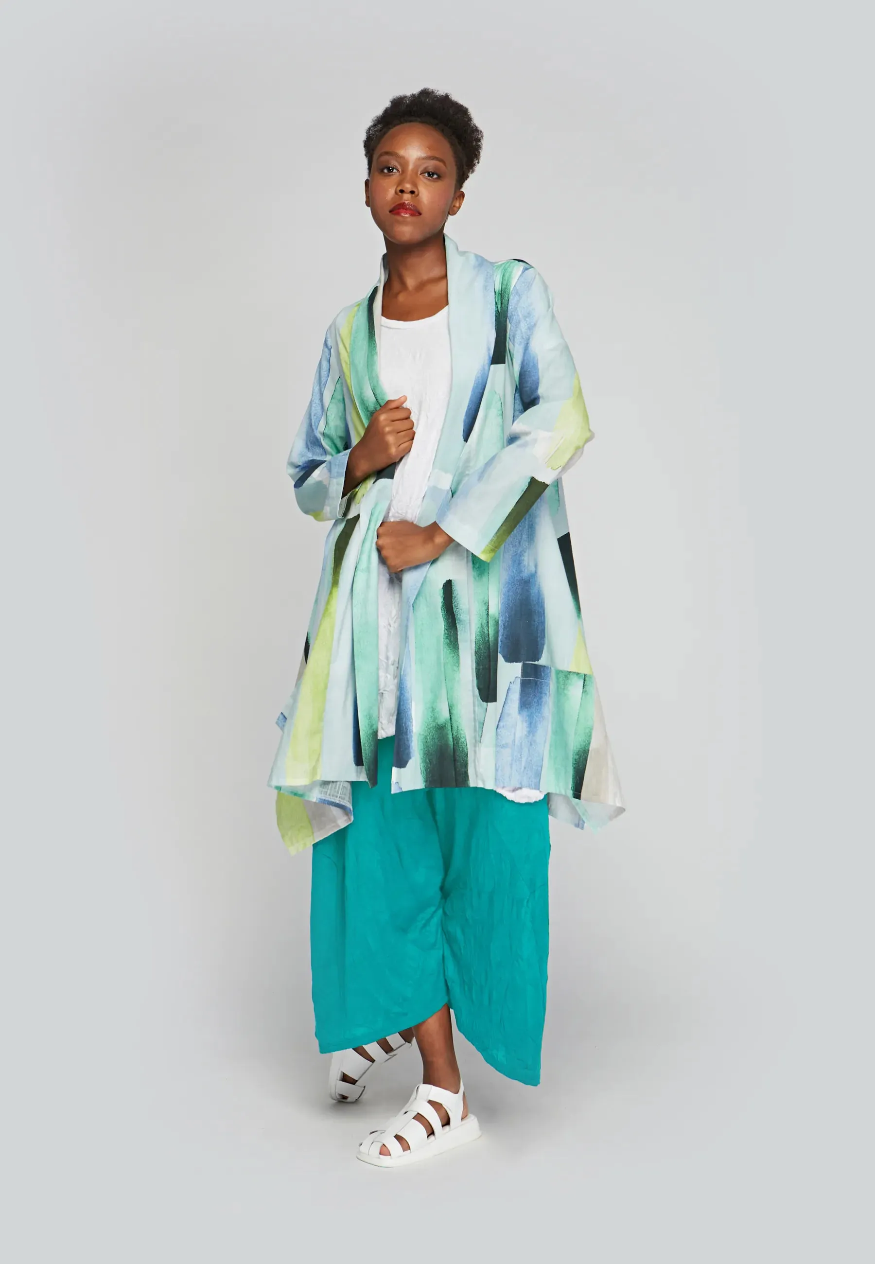 MIST Wrinkled viscose jersey skirt pants