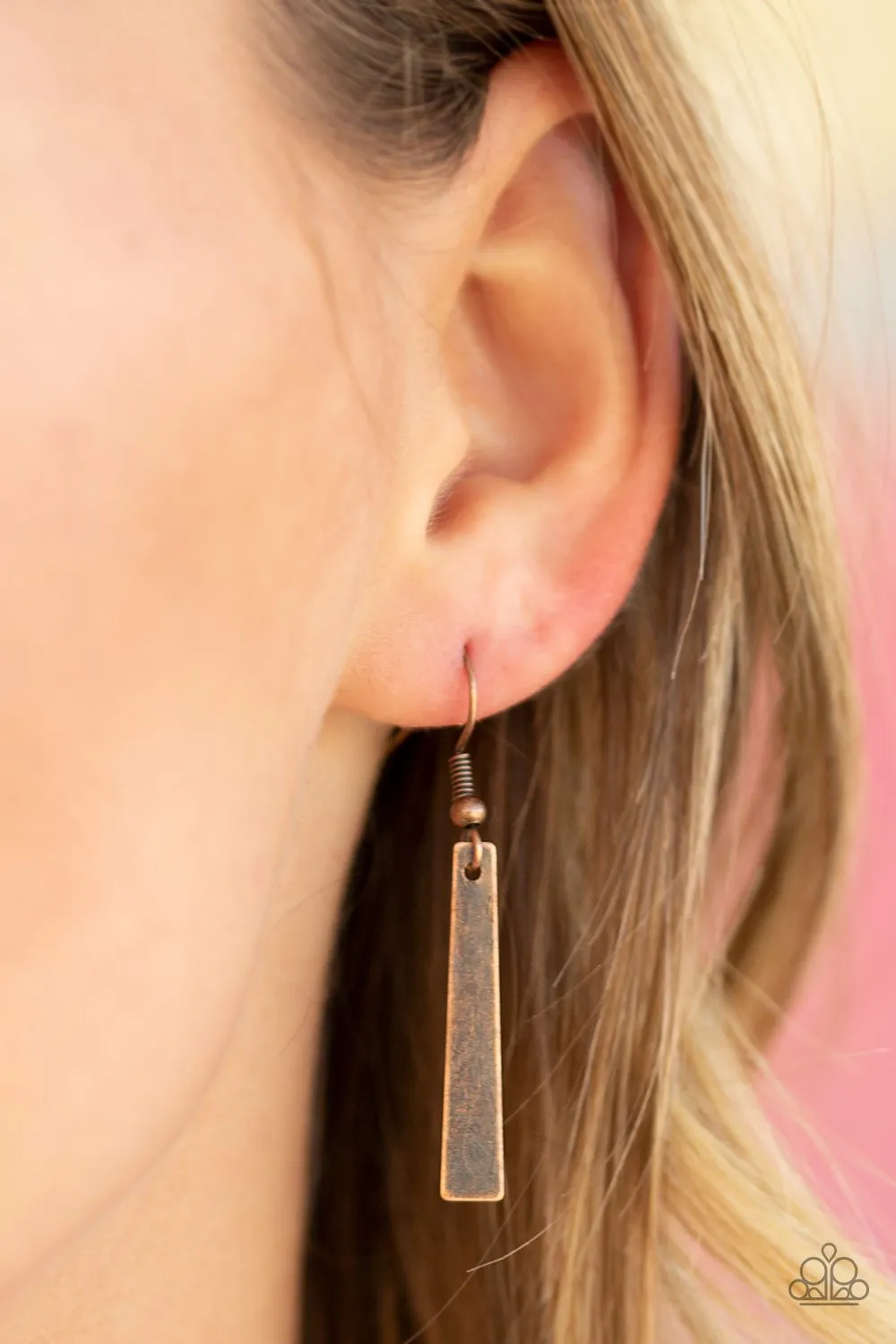 Modern Medalist Copper Necklace