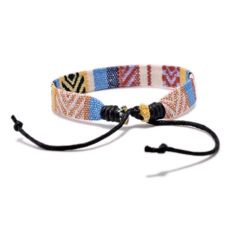 Multicolor Style Handwoven Loom Ethnic Bracelet