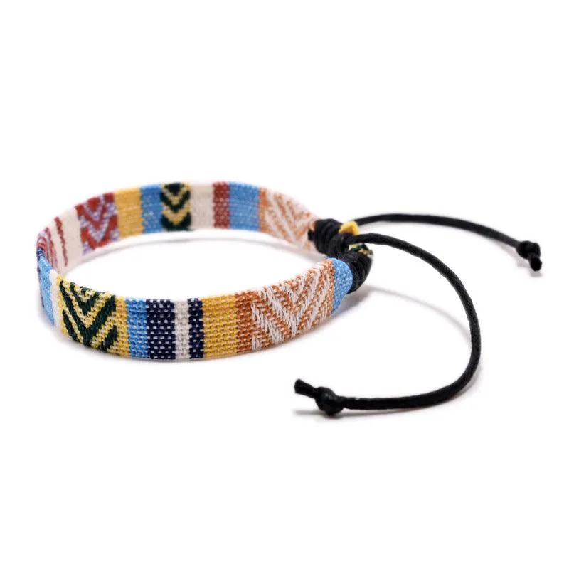 Multicolor Style Handwoven Loom Ethnic Bracelet