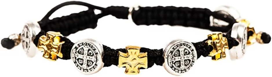 My Saint My Hero Blessings in Faith Blessing Bracelet on Black Cord
