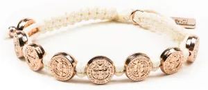 My Saint My Hero St. Amos Love Bracelet  Handwoven Blessing with Hand-Cast Italian Medals - With Loved Tag & Inspirational Card from Caitlin & John Stamos