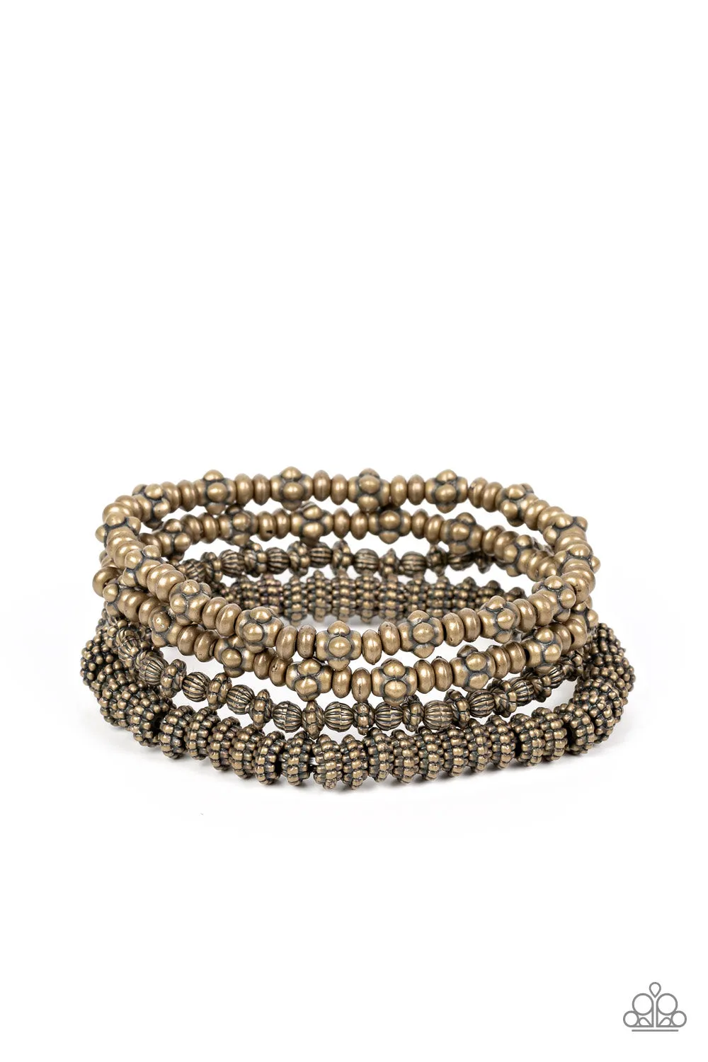 Open Door Jewelry - Country Charmer - Brass Bracelet - Paparazzi Accessories