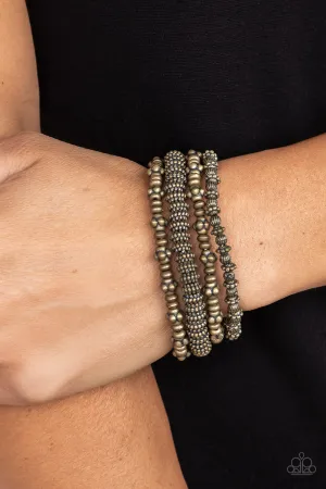 Open Door Jewelry - Country Charmer - Brass Bracelet - Paparazzi Accessories