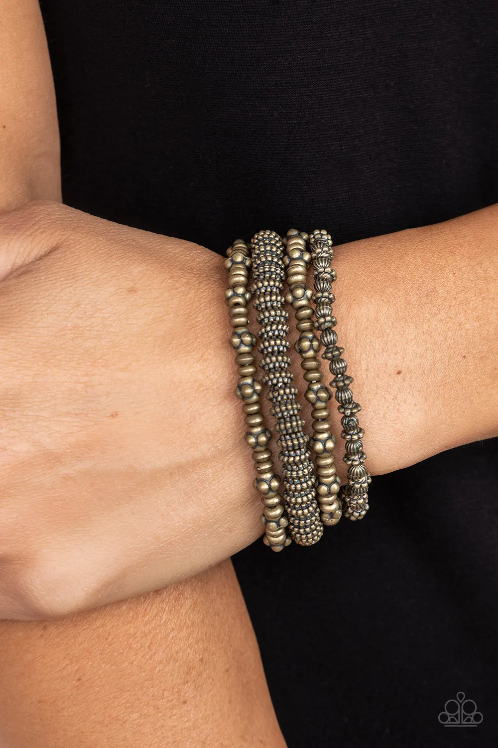 Open Door Jewelry - Country Charmer - Brass Bracelet - Paparazzi Accessories