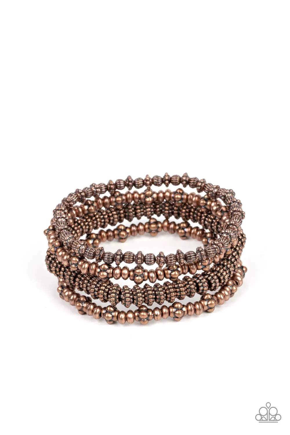 Open Door Jewelry - Country Charmer - Copper Bracelet - Paparazzi Accessories