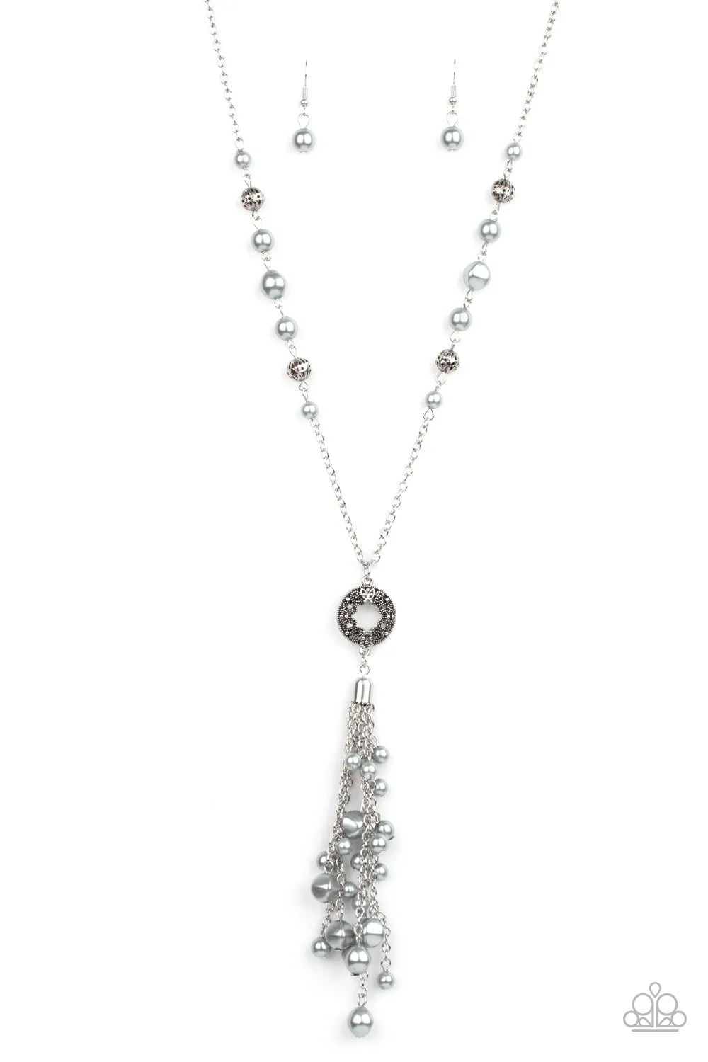 Paparazzi Necklace ~ Tasseled Treasure - Silver