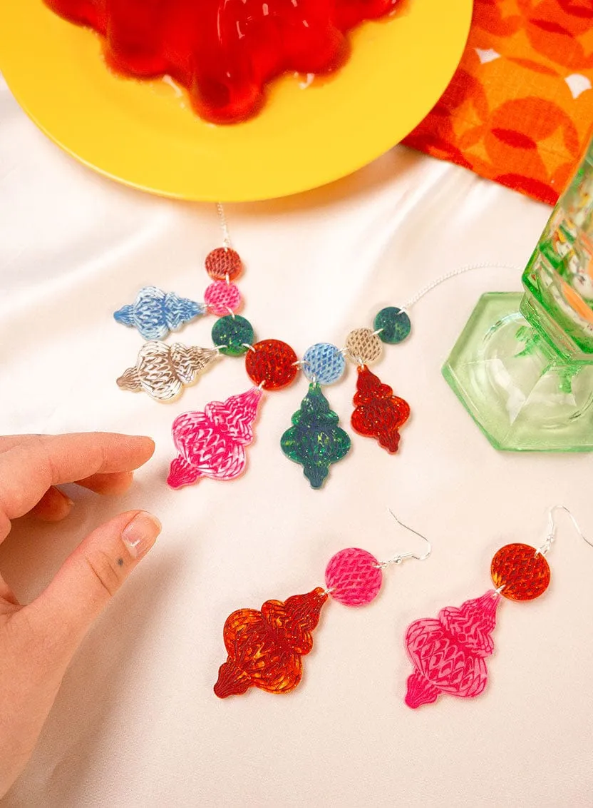 Paper Lantern Necklace